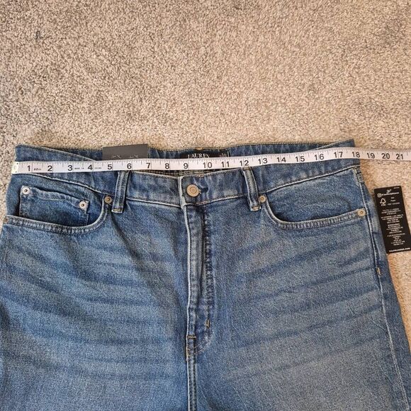 Lauren Ralph Lauren High Rise Straight Ankle Jeans Size 16 - Picture 6 of 8